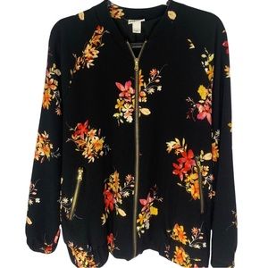 Floral print jacket